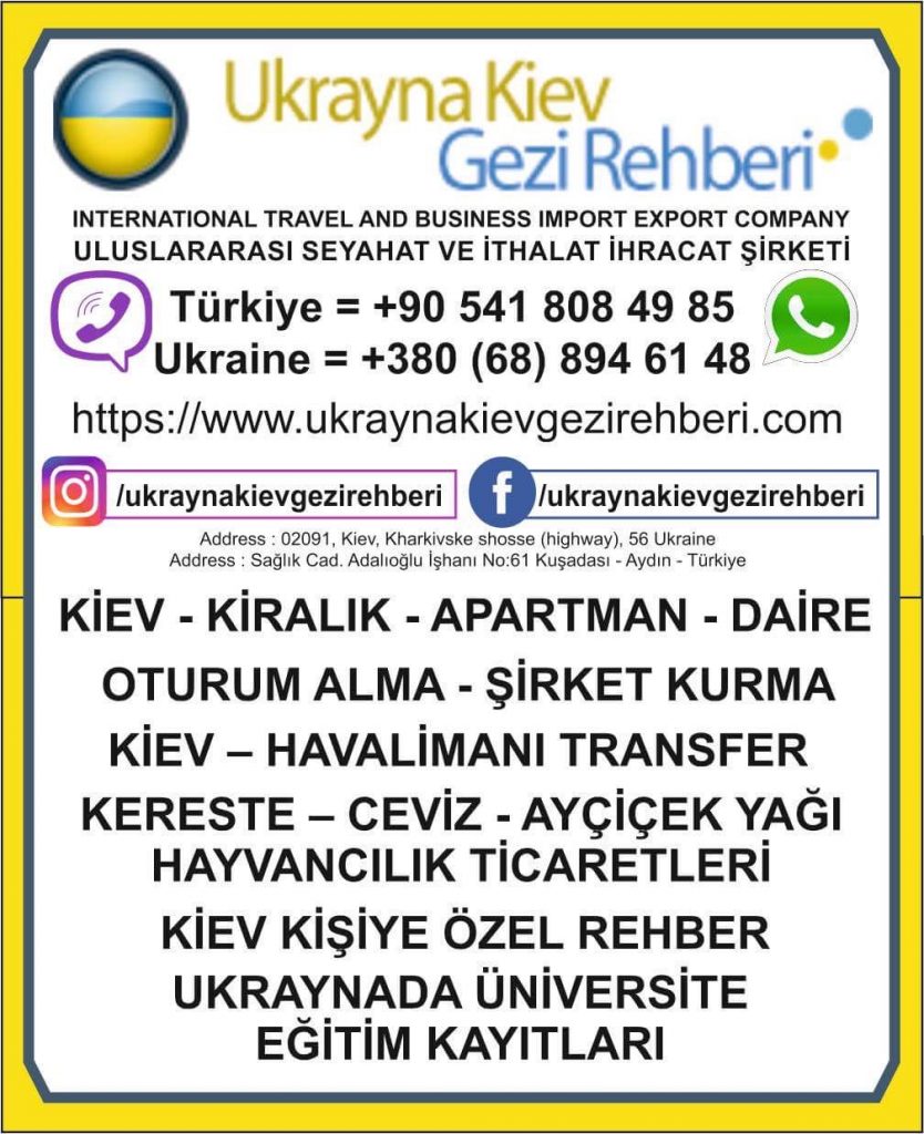ukrayna’da İthalat İhracat Ticaret ve Gezi Firması ceviz kereste arpa buğday hayvan arazi kıralama tarım arazileri kiralam www.facebook.com/ukraynakievgezirehber www.ukraynakievgezirehberi.com